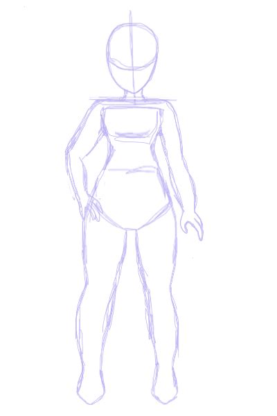 How To Draw A Anime Body Base I Want To Practice Drawing Heads With