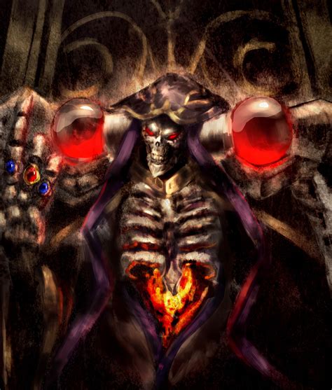 Overlord Wallpaper Ainz Ooal Gown Overlord Character Illustration