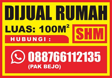 Contoh Banner Rumah Untuk Dijual GissellekruwHarrington