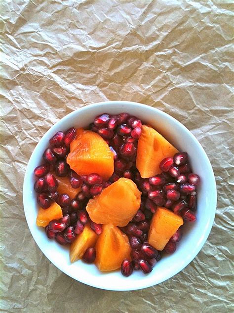 Passionately Raw Persimmon And Pomegranate Salad