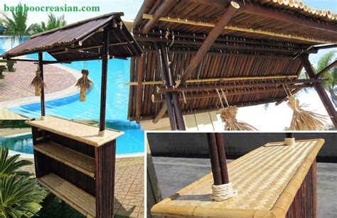 Quality Bamboo And Asian Thatch Adorable Quality Bamboo Bar Tiki Build Custom Bar Tiki Custom