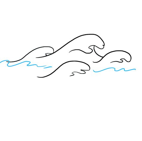 Ocean Wave Drawing Easy
