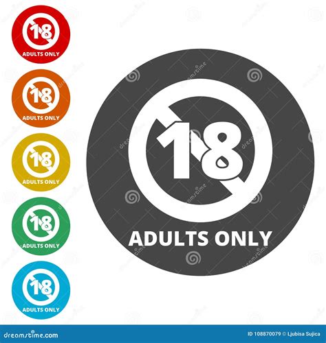 adults only content sign vector xxx sign stock vector illustration of control label 108870079