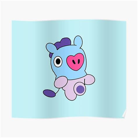 J Hope Bt21 Character Mang Poster For Sale By Blissfulbrushes