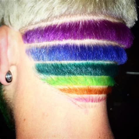 rainbow undercut hair colors ideas short rainbow hair beautiful hair dye rainbow hair color