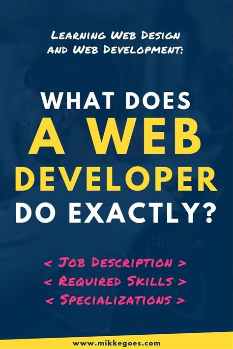 What Does A Web Developer Do Exactly Web Dev Fundamentals 101 Web