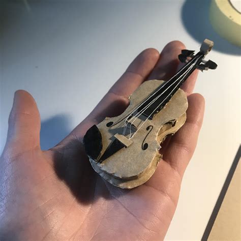 Mini Cardboard Violin Rlingling40hrs