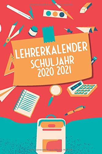 Lehrerkalender 2020 2021 Lehrerplaner 2020 2021 A5 Lehrerkalender
