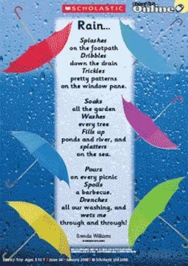 Rain Poem Spoken Version Primary Ks1 Teaching Resource Scholastic