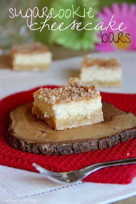 Sugar Cookie Cheesecake Bars A Delicious Cheesecake Bar With A Sugar