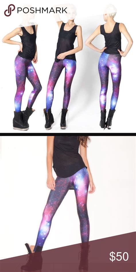 Blackmilk Purple Galaxy Leggings 💀 Galaxy Leggings Clothes Design Black Milk