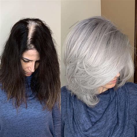 This Womans Silver Hair Color Transformation Will Make You Embrace