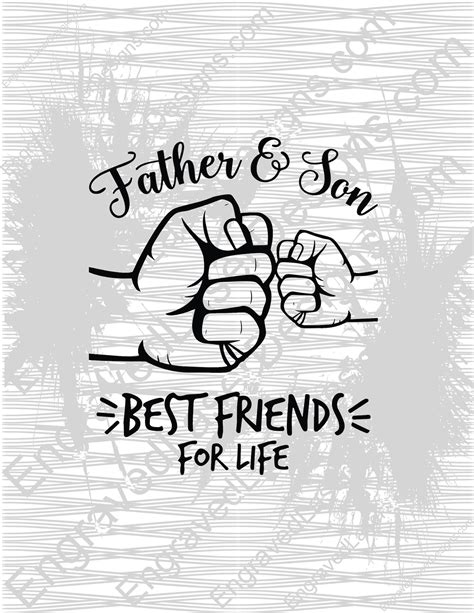 Father And Son Forever Logo Vector Car Emblem Svg Cut Etsy