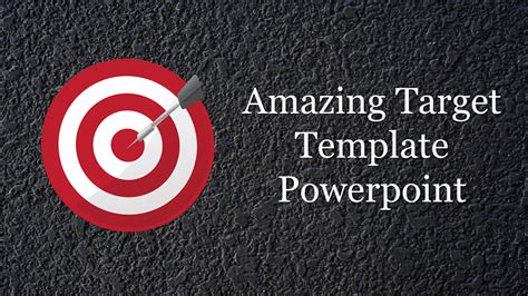 Attractive Target Template Powerpoint With Background