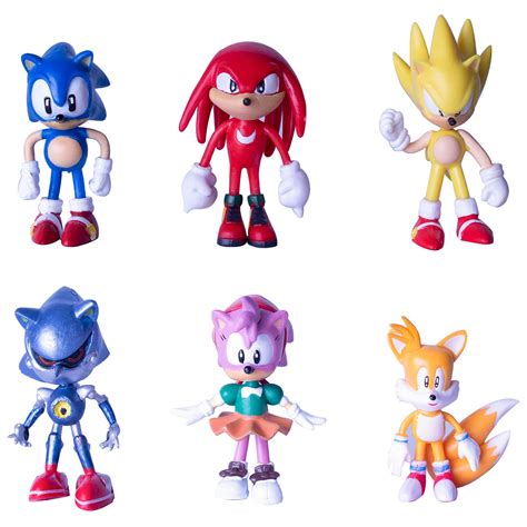 Buy Wewinle Sonic The Hedgehog Action Figures 6pcs 24 Tall Sonic