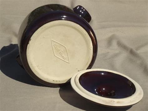 Vintage Stoneware Bean Pot West Bend Brown Glazed Pottery Crock W Lid