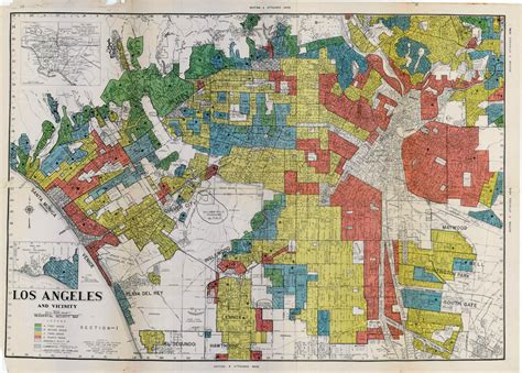 Holc Map Of Los Angeles 1939