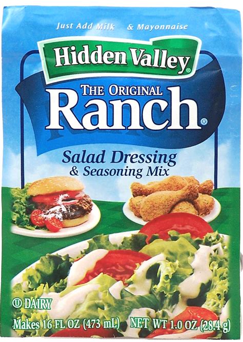 Groceries Product Infomation For Hidden Valley Original Ranch Seasoning And Salad