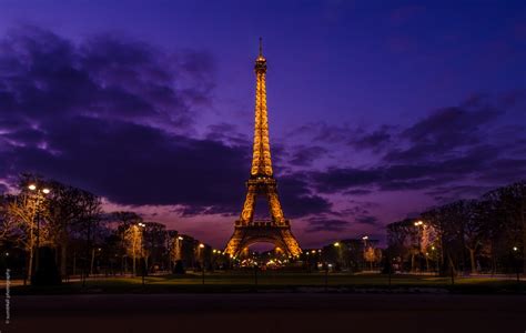 The Eiffel Tower And A Cloudy Sunset Sumit4all Photography