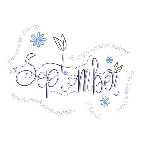 September Month Hd Transparent September Month Lettering September