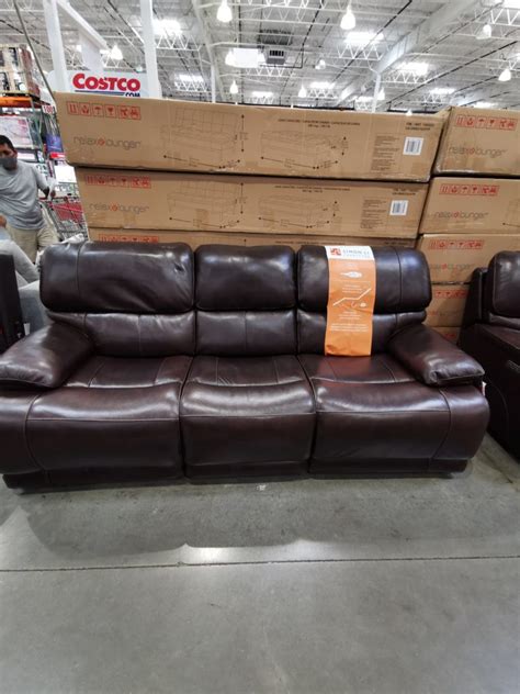 Simon Li Leather Power Sofa And Loveseat With Power Headrests Costcochaser