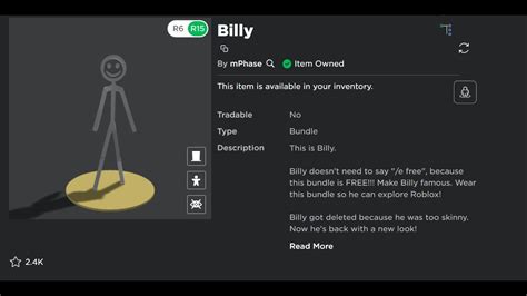 How Get Billy Roblox Youtube