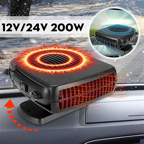 12v 24v 150 200w Winter Portable Car Heater Fast Heating Cooling Fan