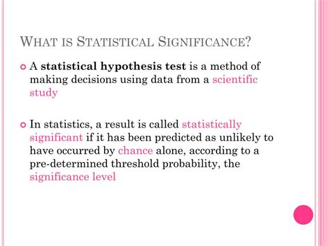 statistical significance definition psychology definition ghw