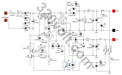 The printed circuit board (pcb) layout is the third critical portion of every switching power supply design in addition to the basic design and the magnetics design. SMPS POWER SUPPLY SPP34 SCHEMATIC 12V 5V 2A SCHEMATIC ...