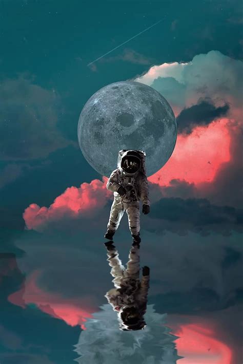 Astronaut Moon Space Nasa Planet Star Universe Science Fantasy
