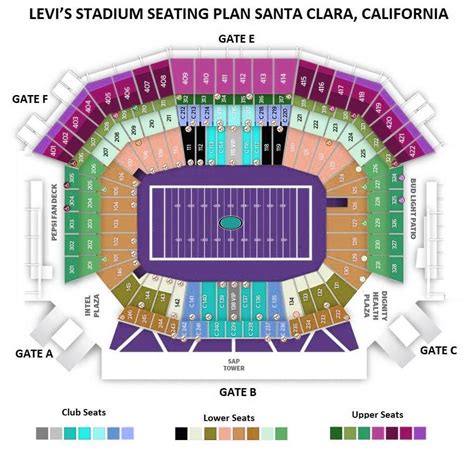 Levis Stadium Seating Plan Ticket Price Ticket Booking Parking Map