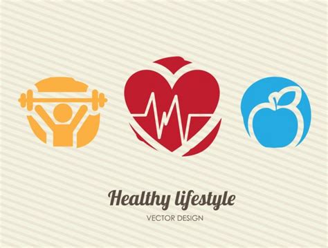25322 Icons Of Healthy Lifestyle Vector Images Depositphotos