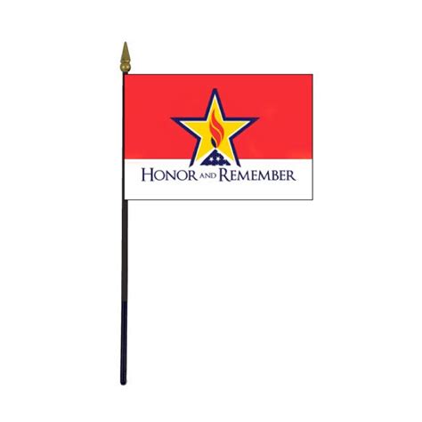 Honor And Remember Stick Flag