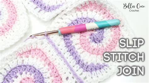 How To Join Crochet With A Slip Stitch Bella Coco Crochet Youtube