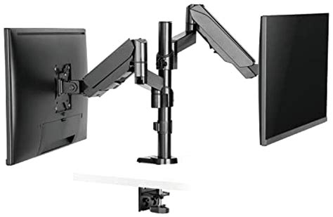 Wali Dual Lcd Monitor Desk Mount Fully Adjustable Gas Spring Stand 32