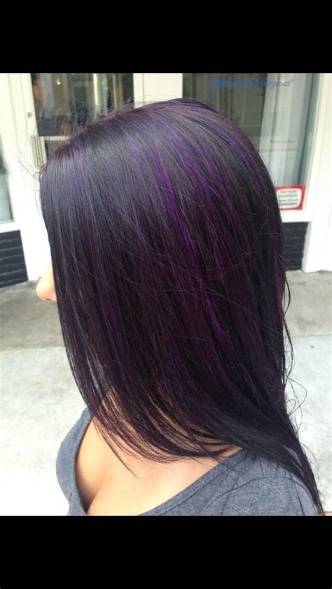 There's a magical way to go for purple highlights for dark hair and still look effortless. Best 25+ Purple highlights ideas on Pinterest | Purple ...