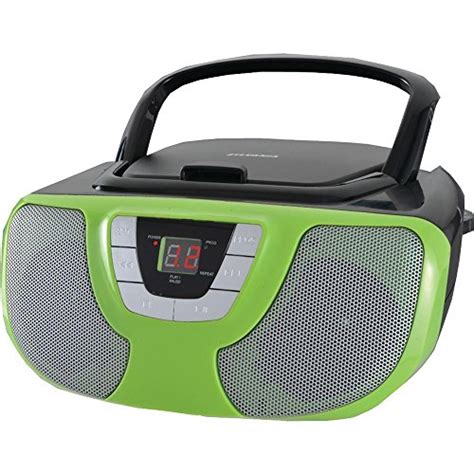 Sylvania Portable Cd Player Boom Box With Amfm Radio Green Electronicify