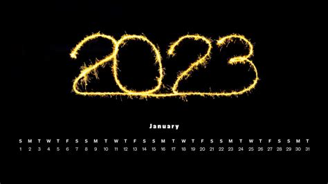 January 2023 Calendar Wallpaper Ixpap