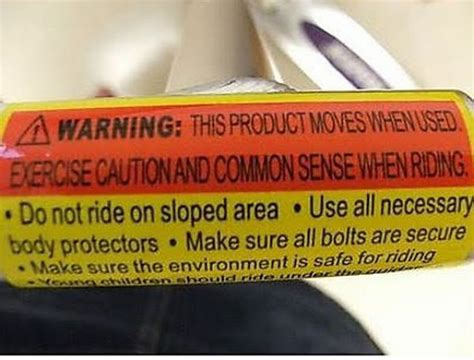 Stupid Warning Labels 23 Pics