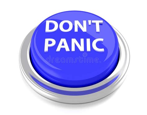 Dont Panic Button Stock Illustrations 96 Dont Panic Button Stock