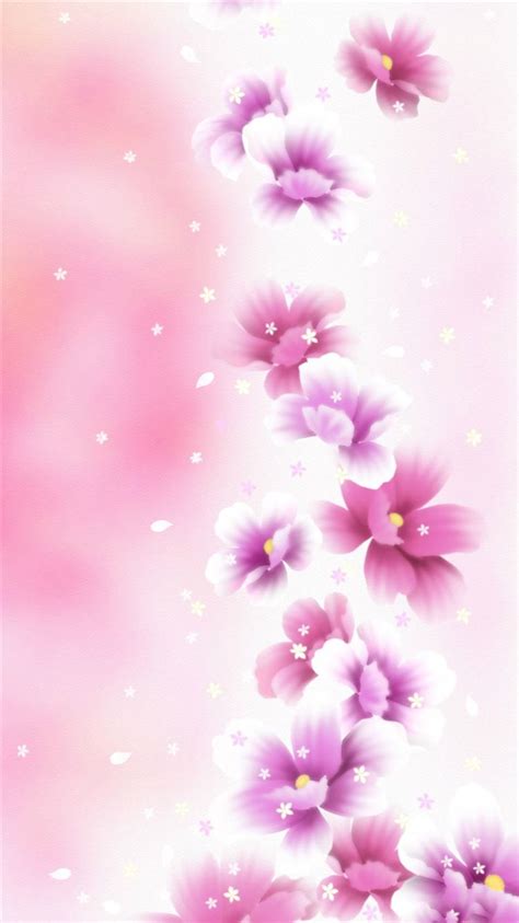 Dreamy Pink Flower Bouquet Iphone 8 Wallpaper Download Iphone