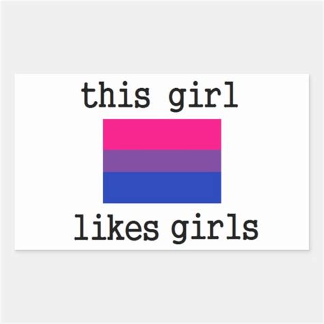 This Girl Likes Girls Bisexual Bi Pride Sticker Zazzle