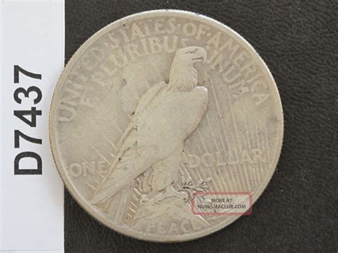 1921 P Peace Silver Dollar U S Coin D7437