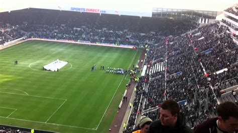 St Jamess Park Newcastle United View From Level 7 As Teams Come Onto
