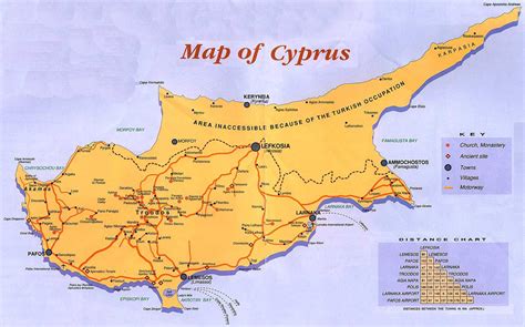 Guide Map Of Cyprus Cyprus Guide Map Maps Of All