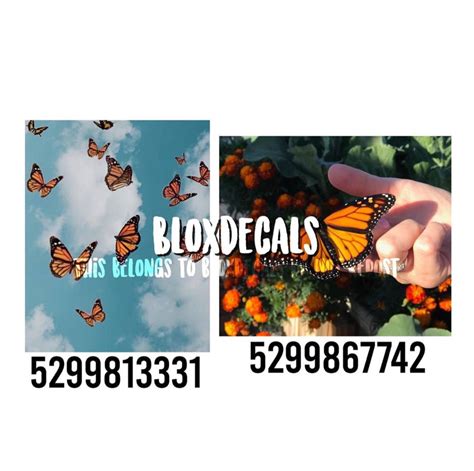 Butterfly Decal Butterfly Decal Bloxburg Decal Codes Roblox Pictures