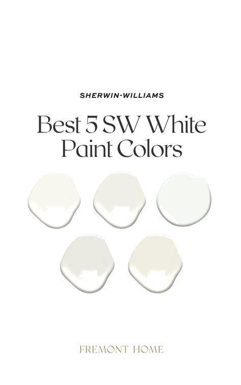 Best 5 Sherwin Williams White Paint Colors Undertone Guide For White