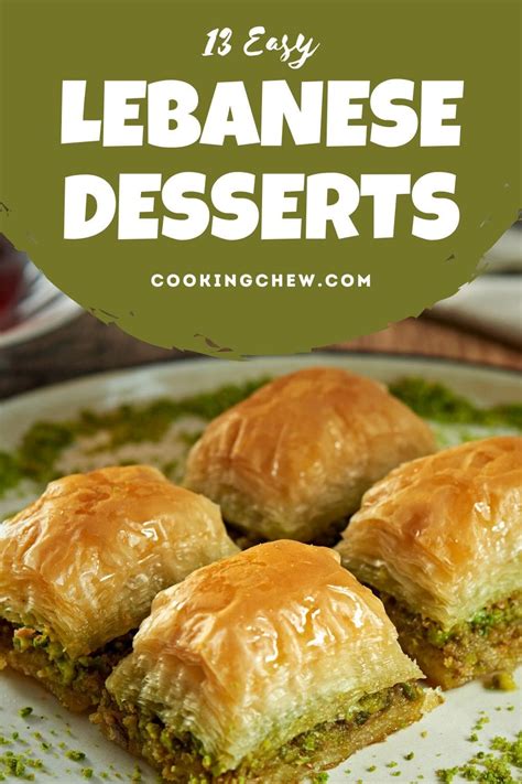 13 Best Lebanese Desserts Traditional Sweet Flavored Treats😋