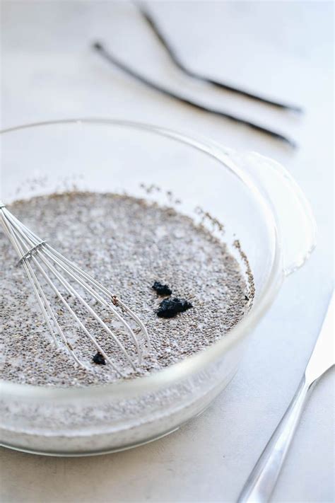 Simple Vanilla Bean Chia Pudding Made With Fresh Vanilla Beans And