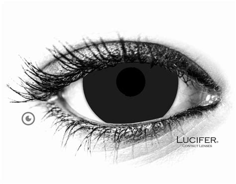 Black Mini Sclera Contact Lenses 1 Pair Lucifer Mini Sclera
